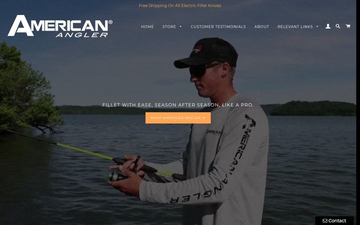 Screenshot of americananglerusa.com