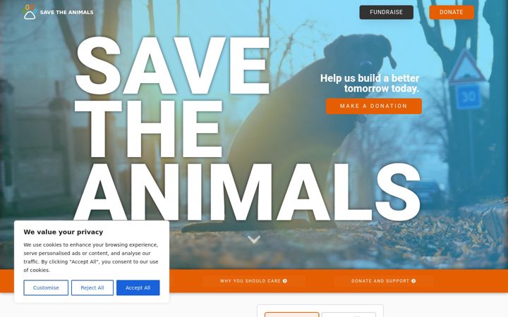 Captura de pantalla de americananimalrescue.org
