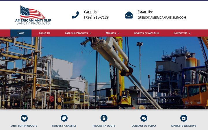 Captura de pantalla de americanantislip.com