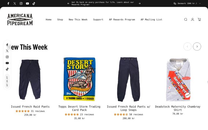 Screenshot of americanapipedream.com