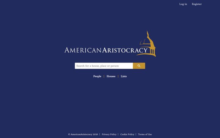 Captura de pantalla de americanaristocracy.com