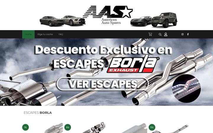 Screenshot of americanautospares.com