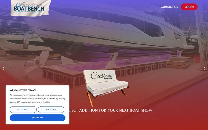 Screenshot of americanboatbench.com