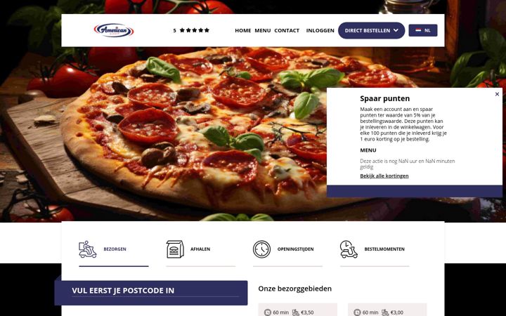 Ekrano kopija americanburger.be