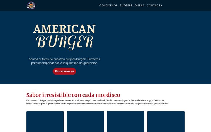 Screenshot of americanburger.es