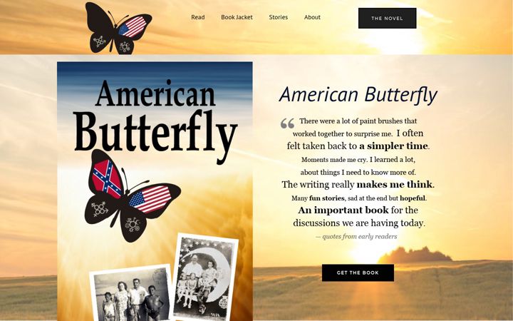 Posnetek zaslona americanbutterflythestory.com
