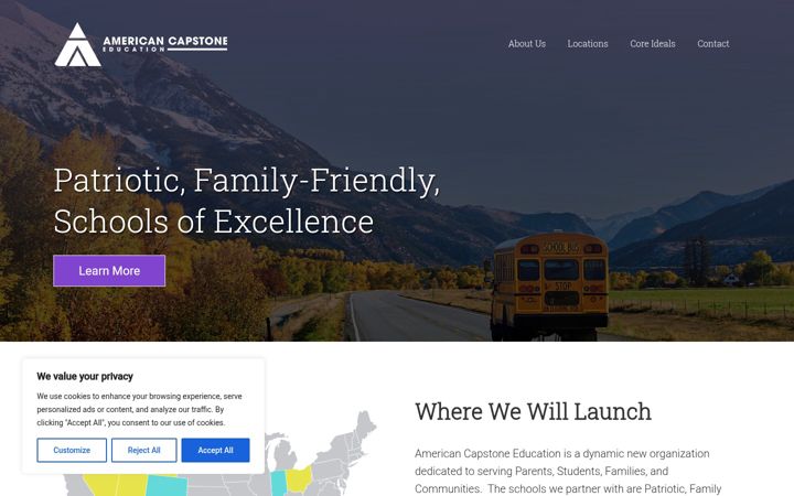 Екранна снимка на americancapstoneeducation.com