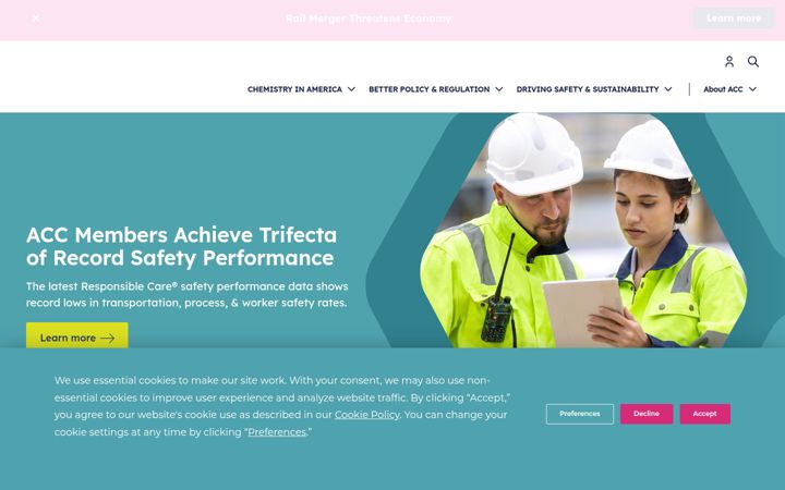 Screenshot of americanchemistry.com
