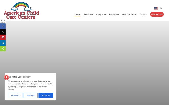 Screenshot of americanchildcarecenters.net