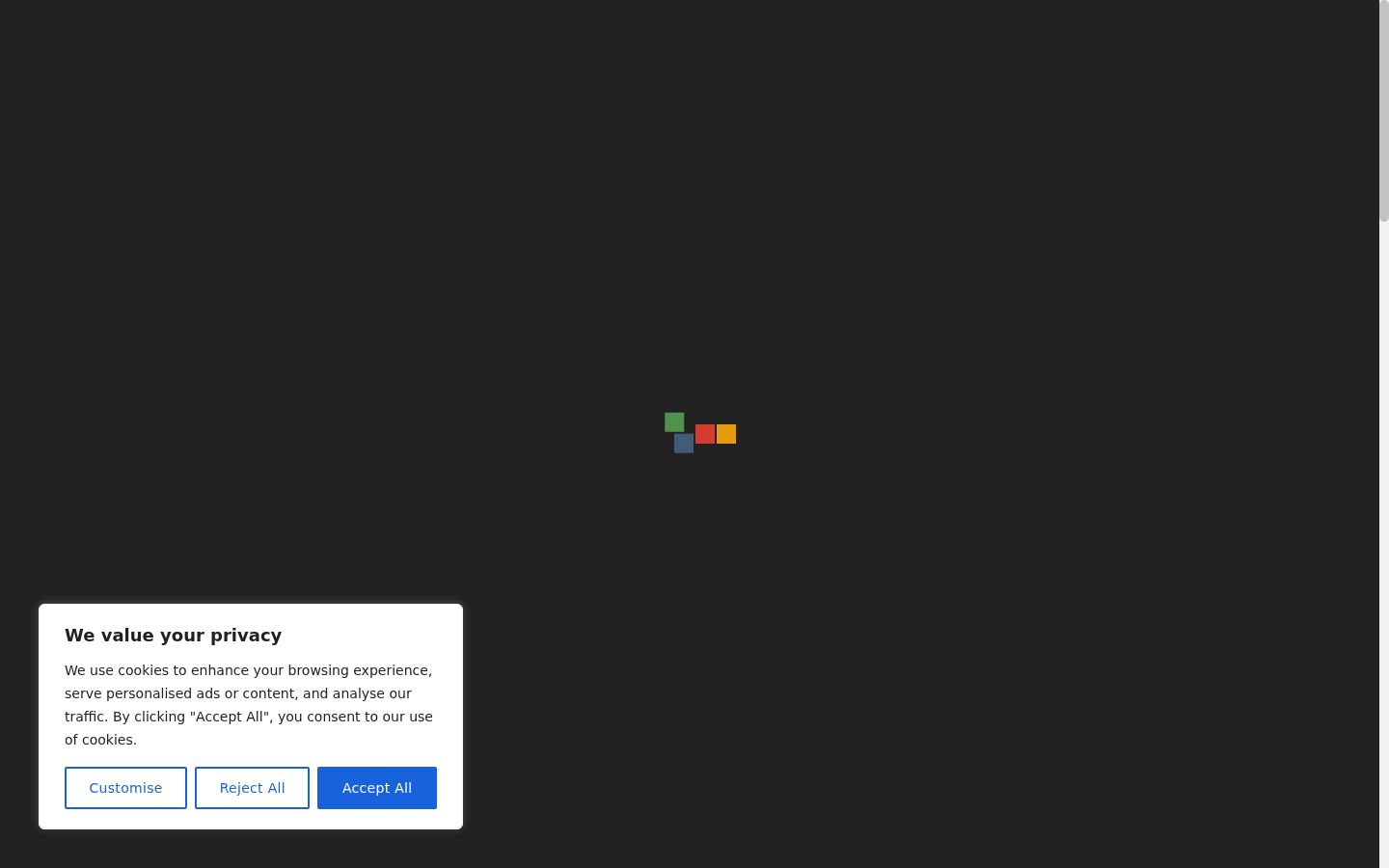 Screenshot του banner συγκατάθεσης που εμφανίστηκε πριν από οποιαδήποτε αλληλεπίδραση