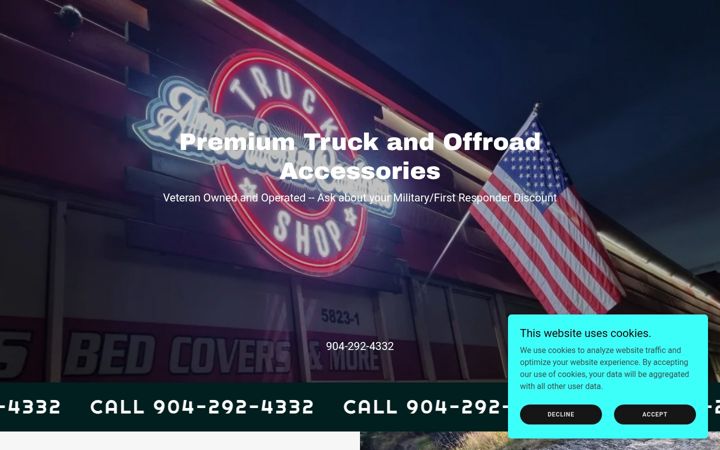 Screenshot of americancustomtruckshop.com