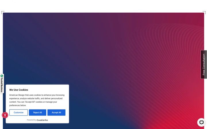 Képernyőkép: americandesignhub.com