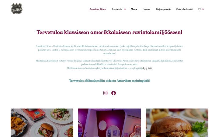 Képernyőkép: americandiner.fi