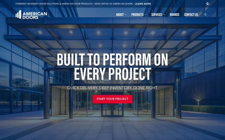 Screenshot of americandoors.com