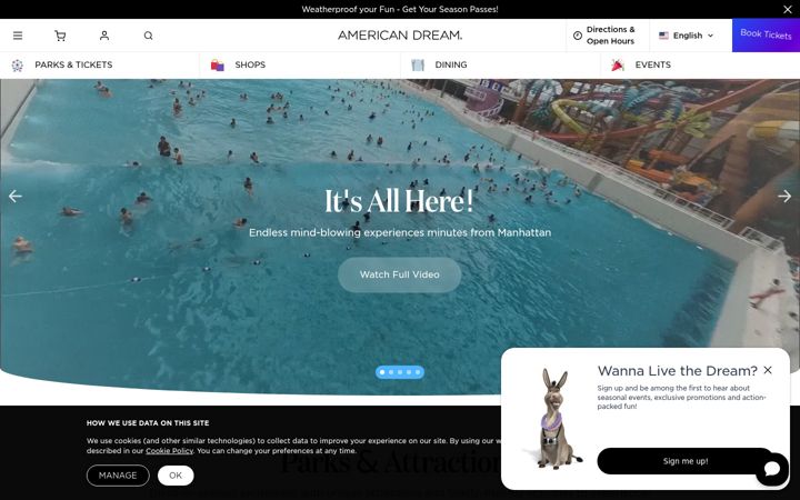 Screenshot of americandream.com