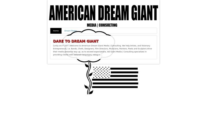 Screenshot of americandreamgiant.com