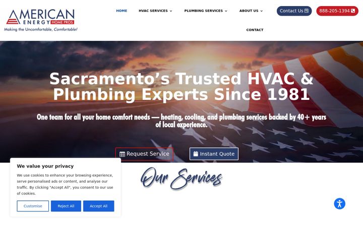 Screenshot of americanenergyair.com