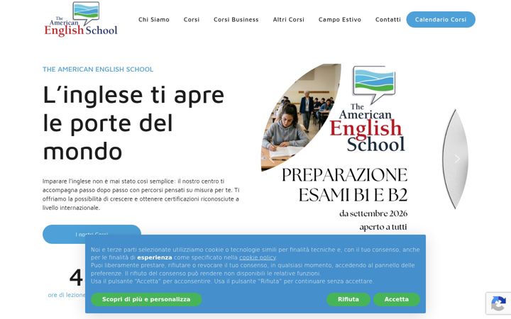 Screenshot of americanenglishschool.it