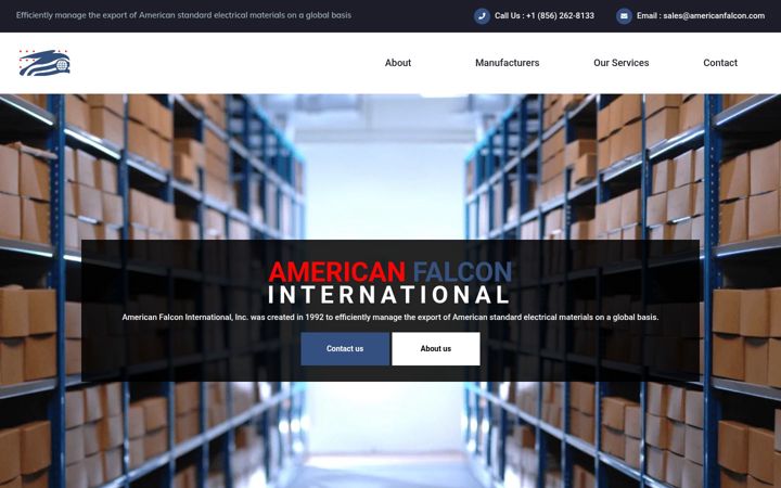 Screenshot του americanfalcon.com
