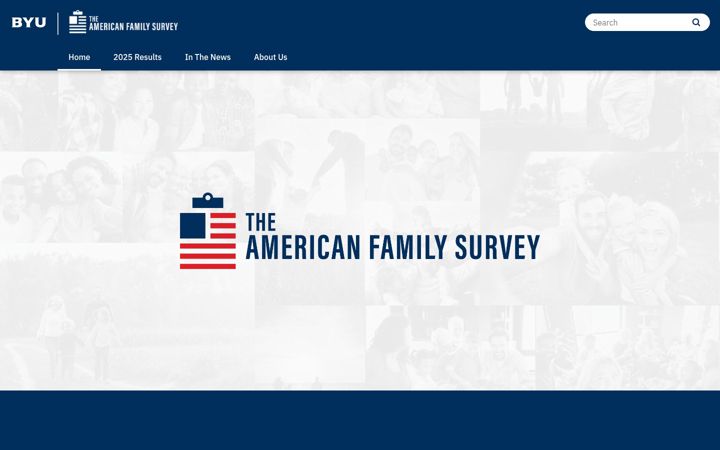 Screenshot of americanfamilysurvey.byu.edu
