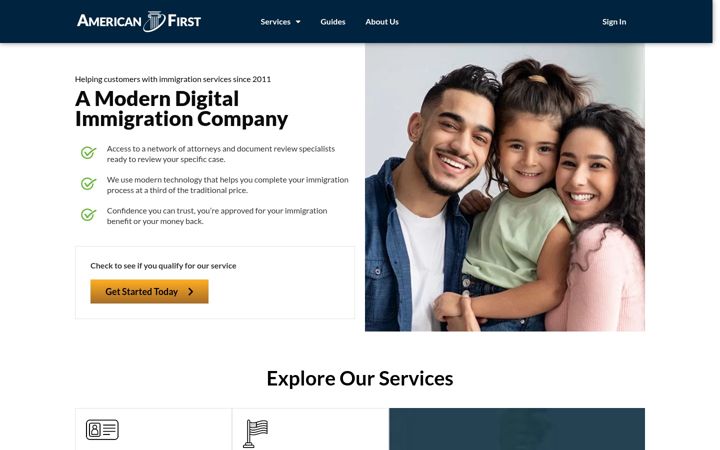 Screenshot του americanfirstdirect.com