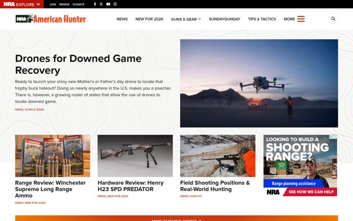 Screenshot of americanhunter.org