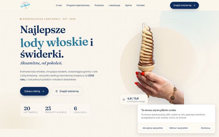 Screenshot of americanicedream.pl