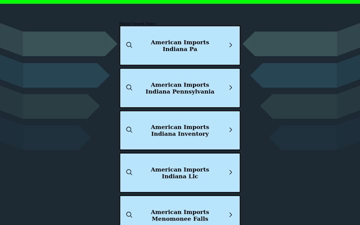 Ekrānuzņēmums no americanimportsindiana.com