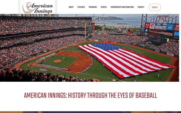 Screenshot of americaninnings.org
