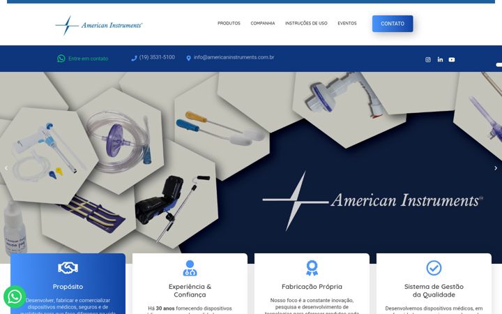 Screenshot von americaninstruments.com.br