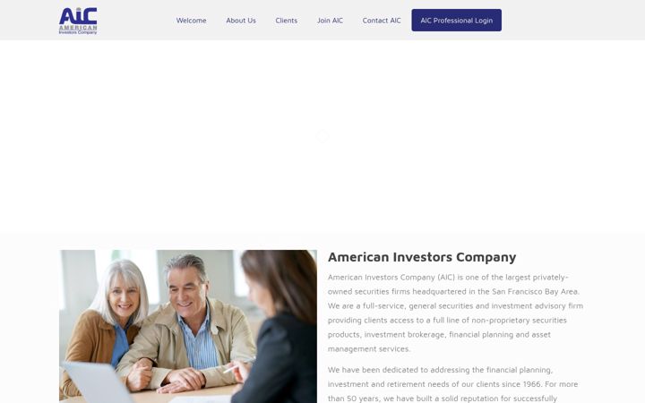 Captură de ecran a americaninvestorsco.com