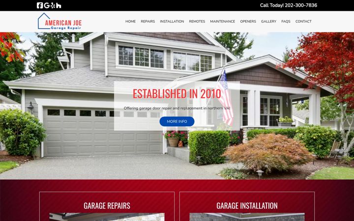 Captură de ecran a americanjoegarage.com