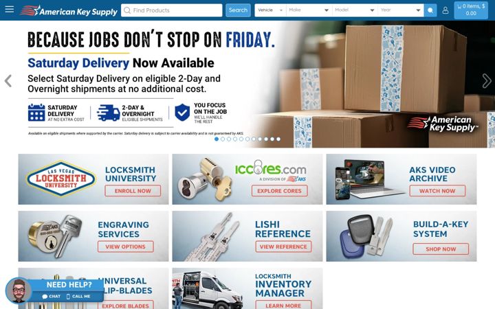 Screenshot of americankeysupply.com