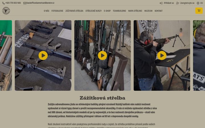 Screenshot of americanliberator.cz