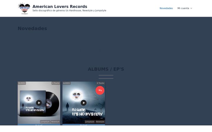 Screenshot von americanloversrecords.com