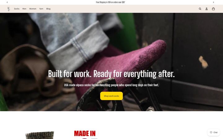 Screenshot of americanmadealpaca.com