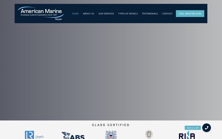Screenshot von americanmarinerepair.com