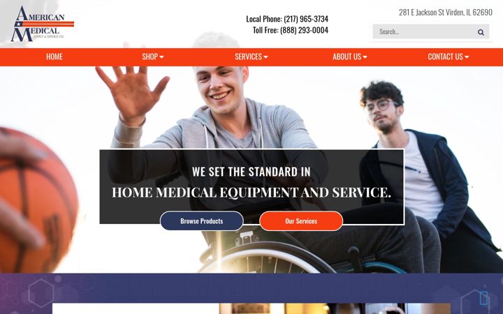 Screenshot του americanmedicalssc.com