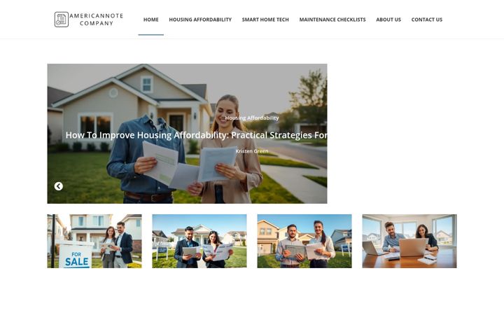 Screenshot of americannotecompany.com