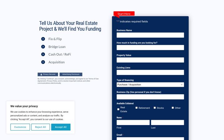 Screenshot of americanonefunding.com