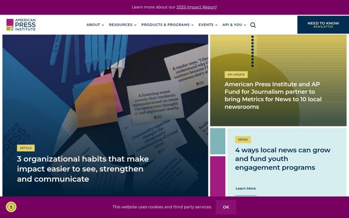 Screenshot of americanpressinstitute.org