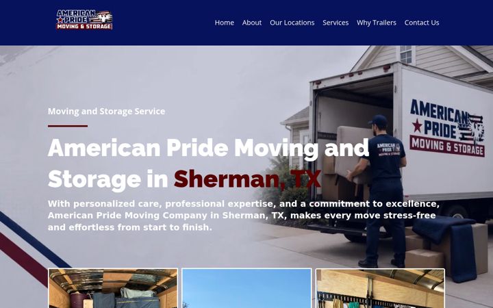 Screenshot of americanpridemoving.com