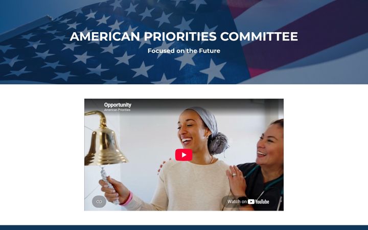 Screenshot of americanprioritiescmte.com