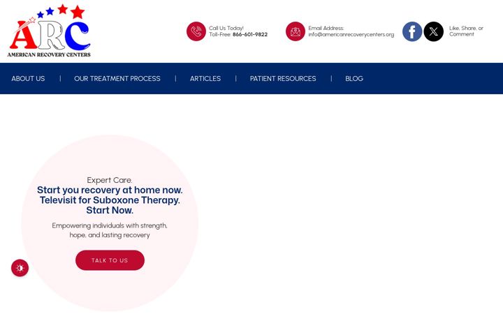 Screenshot di americanrecoverycenters.org