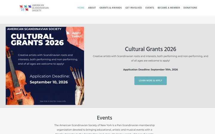 Screenshot di americanscandinavian.org