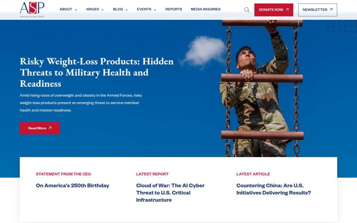 Screenshot of americansecurityproject.org