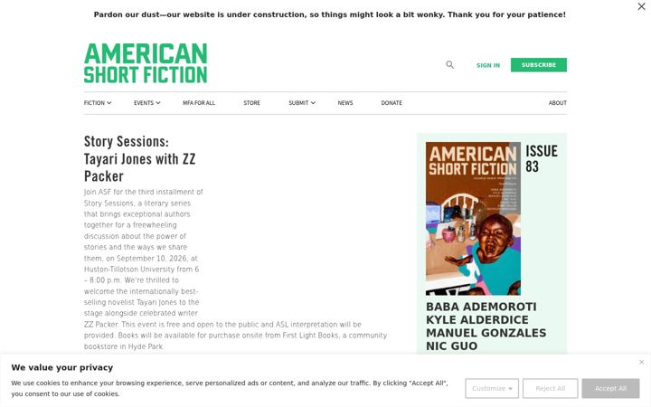 Screenshot di americanshortfiction.org