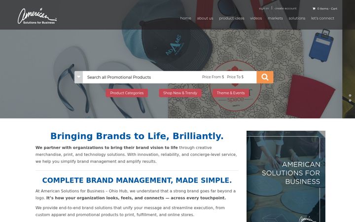 Screenshot of americansolutionsohio.com