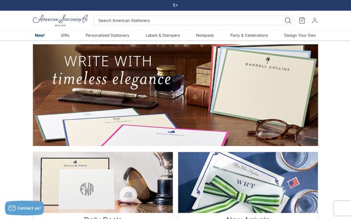 Screenshot of americanstationery.com