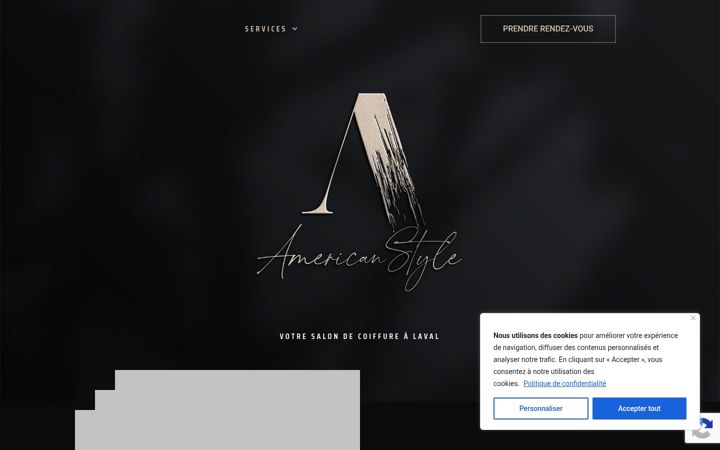 Screenshot of americanstylecoiffure.com